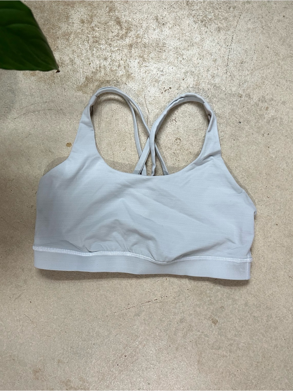 Lululemon Free To Be Serene Bra Gray Taupe Light Support Size 8